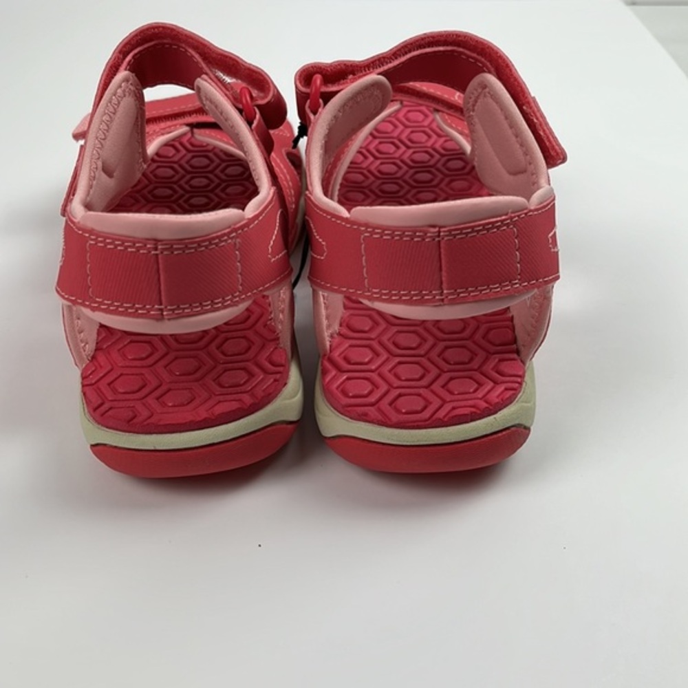 Timberland Perkins Row 2-Strap Pink Girls Sandals 2498A Size 7 Big Kids - Picture 5 of 11